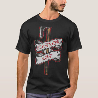 T-shirt Berserker Mode Viking Battle Ax Runic Tattoo