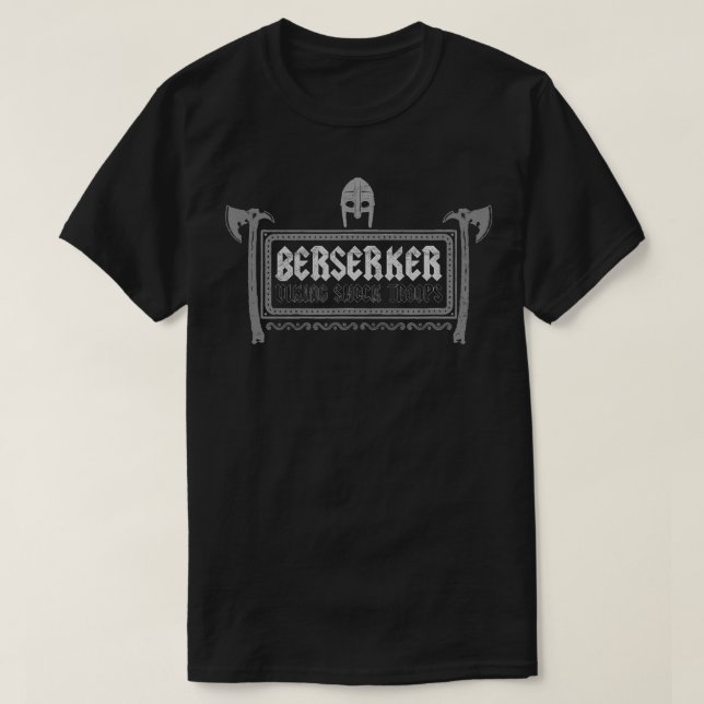 T-shirt Berserker Viking Shock Troops Norse Mythologie Vin (Design devant)