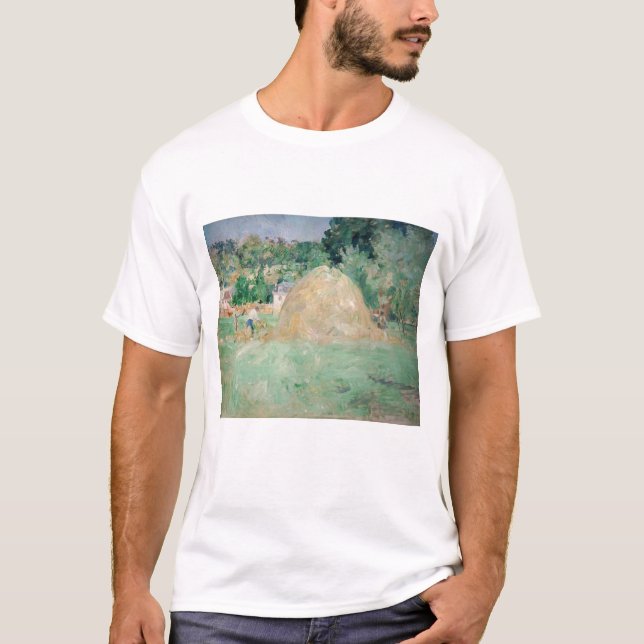 T-shirt Berthe Morisot - Les piles de Haystacks à Bougival (Devant)
