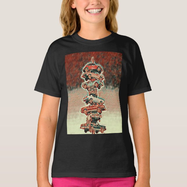 T-shirt Berwyn broche de voiture, Berwyn, Illinois Red Sha (Devant)