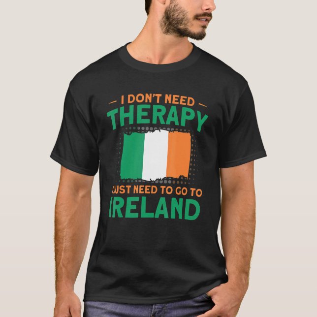T-shirt Besoin D'Aller En Irlande Drapeau Racines Irlande (Devant)