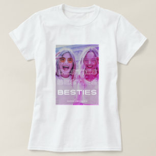T-shirt Besoins Texte moderne et effet photo coloré