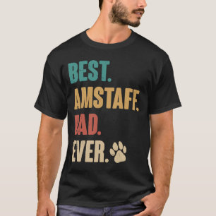 T-shirt Best Amstaff Dad American Staffordshire Terrier Do