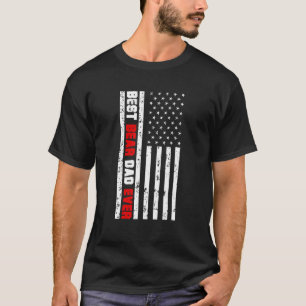 T-shirt Best Bear Papa Jamais Avec Nous American Flag Vint