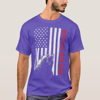T-shirt Best Bob Bear Ever USA American Flag Fête des père