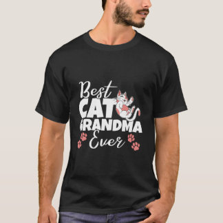 T-shirt Best Cat Grandma Ever Kitty Owner Grandmother Kitt