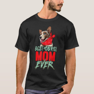 T-shirt Best Corgi Mom Ever Mother's Day Vintage Dog Mom W