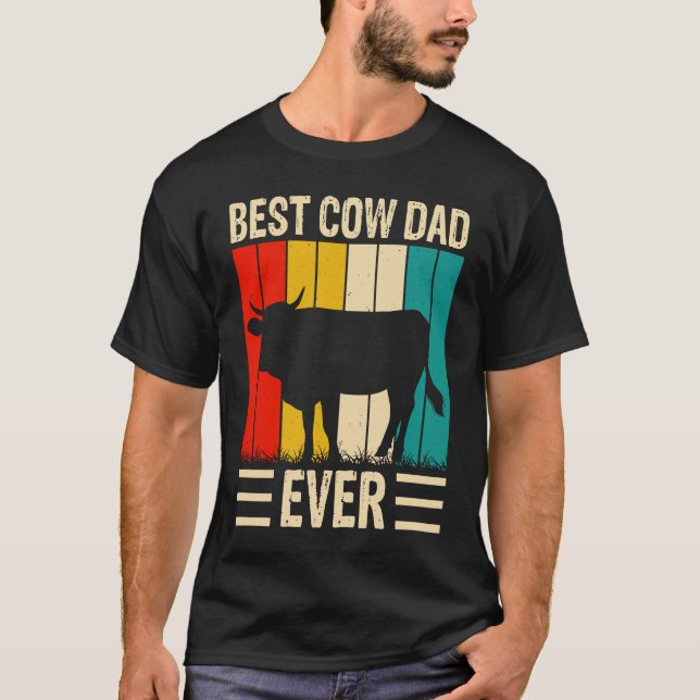 T-shirt Best Cow Dad Ever  2 (Devant)