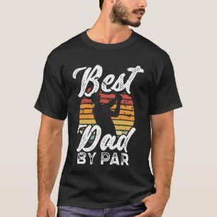 T-shirt Best Dad By Par Par Funny Retro Golf Fête des père