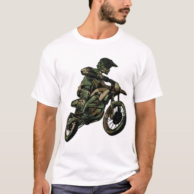 T-shirt Best Dirt Vélo Art Pour Hommes Femmes Dirtbike Mot (Devant)