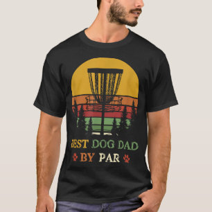 T-shirt Best Dog Dad par Par Funny Retro vintage Frisbee G