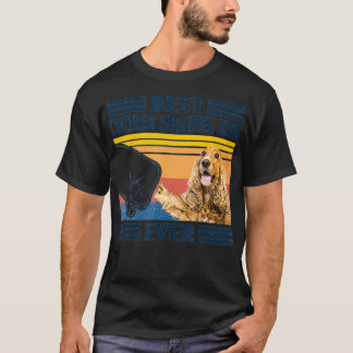 T-shirt Best English Cocker Espagne Maman Ever Vintage Mot