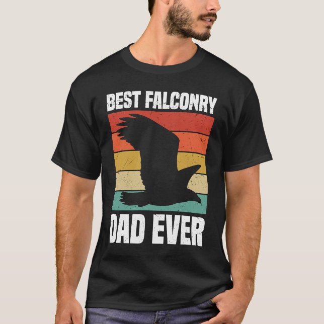 T-shirt Best Falconry Dad Ever (Devant)