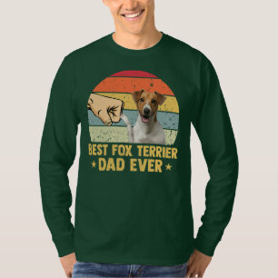 T-shirt Best Fox Terrier Dad Ever Retro Vintage Father