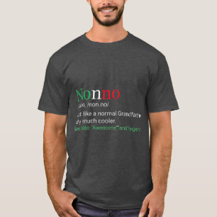 T-shirt Best Funny Nonno Italian Grandfather