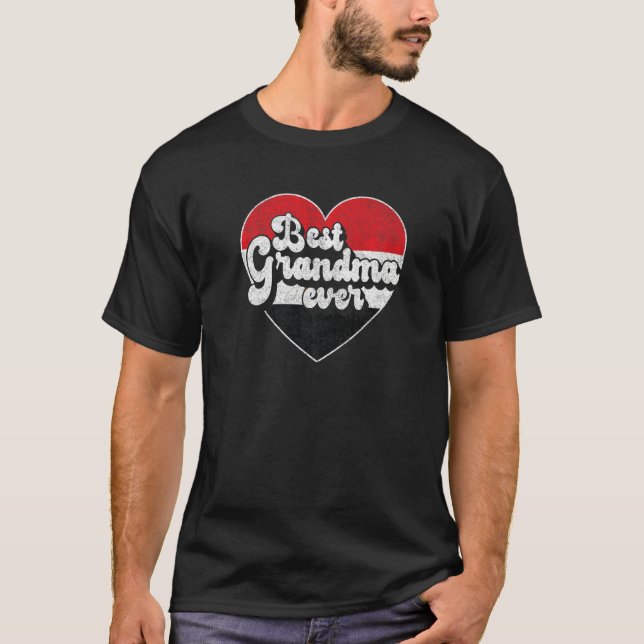 T-shirt Best Grandma Ever Egypt Flag Egyptian Grandma (Devant)