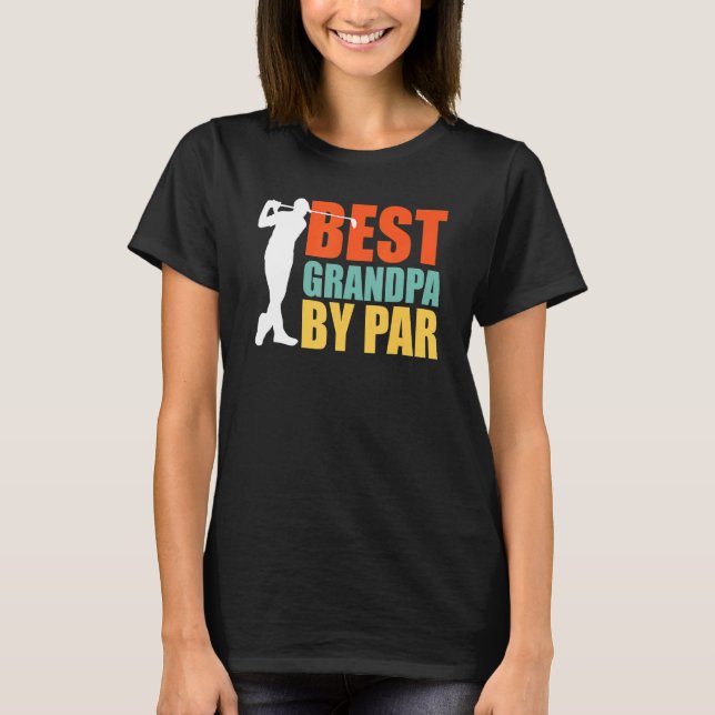 T-shirt Best Grandpa By Par  Golf (Devant)