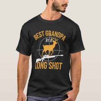 T-shirt Best Grandpa Dad Buck Deer Hunter Grandfather Funn