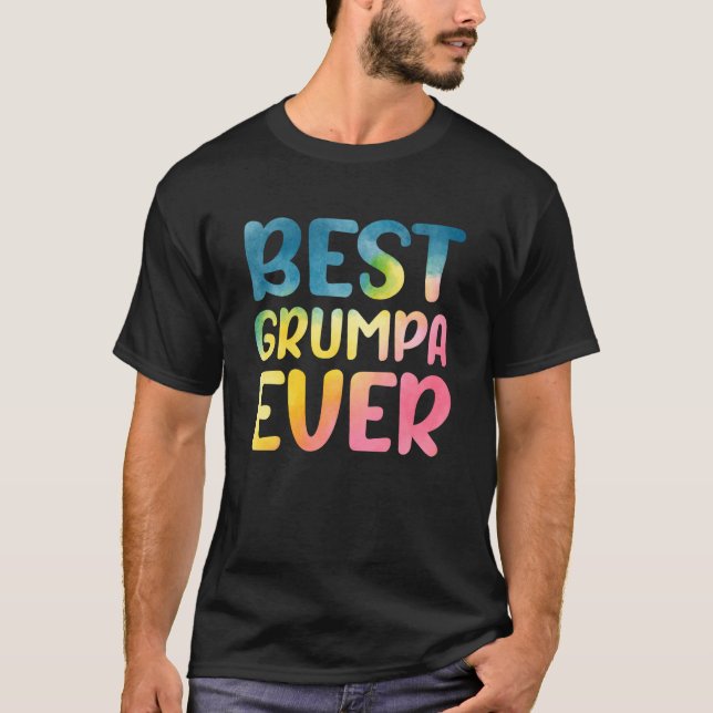 T-shirt Best Grumpa Ever Father's Day Grumpa (Devant)