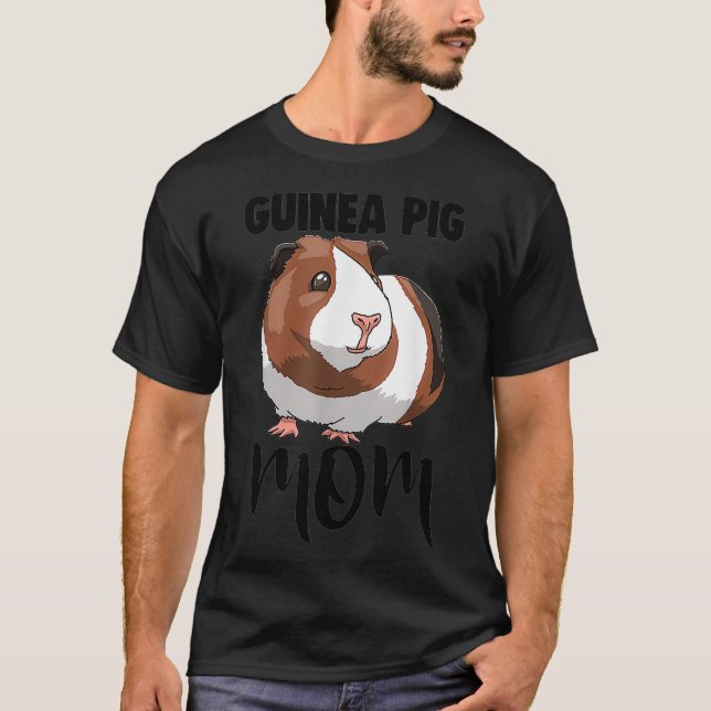 T-shirt Best Guinea Pig Mom Tee  Women Funny Guinea Pig  (Devant)