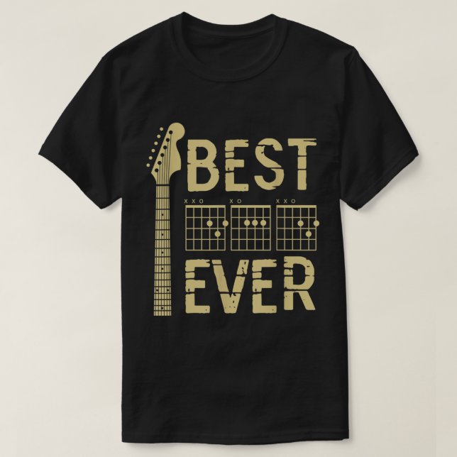 T-shirt Best Guitar Player Ever Design (Design devant)