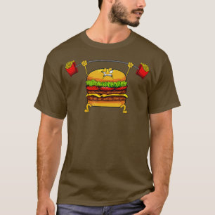 T-shirt Best Hamburger Art Men Femmes Cheeseburger Fast Fo