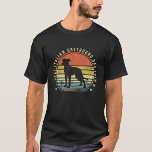T-shirt Best Italian Greyhound Papa Ever Daddy Venin