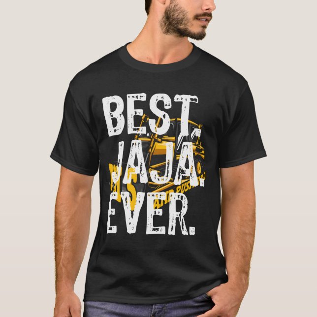 T-shirt Best Jaja Ever Cool Funny Fête des pères Cadeau (Devant)