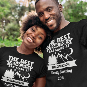 T-shirt Best made at family camping custom