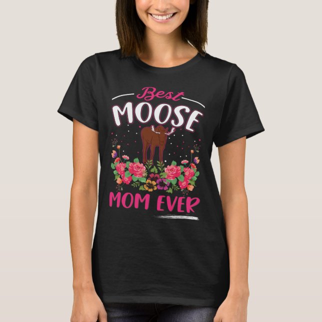 T-shirt Best Moose Mom Ever Scandinavia Moose Antler 2 (Devant)