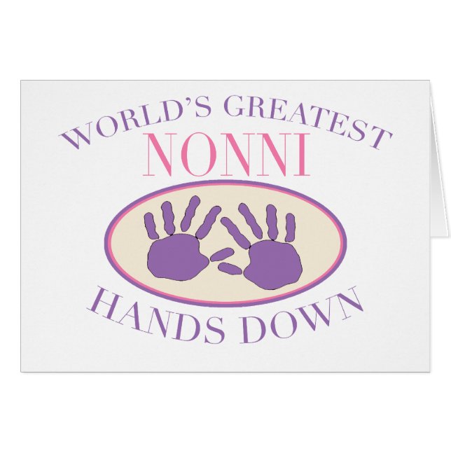 T-shirt Best Nonni Hands Down (Devant horizontal)