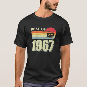 T-shirt Best Of 1967 Vintage Retro Cassette 55e Anniversai