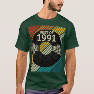 T-shirt Best Of 1991 Vintage Vinyl Record DJ 30th Gift