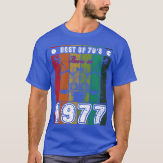 T-shirt Best Of 70s Born In 1977 Classic Motorcycle family