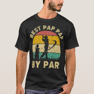 T-shirt Best Pap Pap By Par Vintage Golf Player golfs
