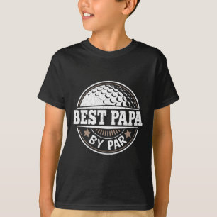 T-shirt Best Papa By Par Vintage Golf Player Papa Fat