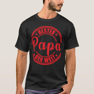 T-shirt Best Papa Inhe World Dit Père ami