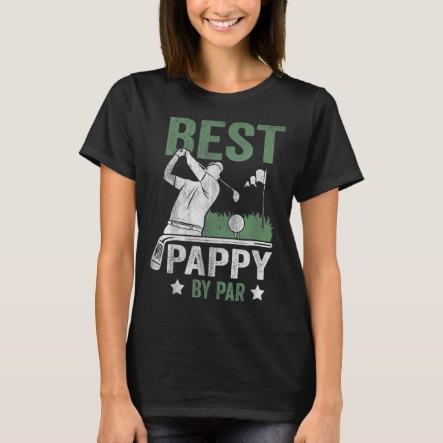 T-shirt Best Pappy By Par Fête des pères Golf Don (Devant)