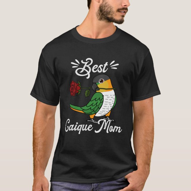 T-shirt Best Parrot Mom I Black headed Caique (Devant)