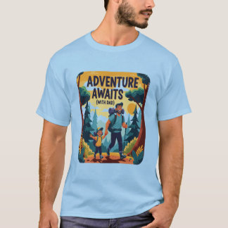 T-shirt Best Randonnée Buddy - Papa & Kid Outdoor Adventur