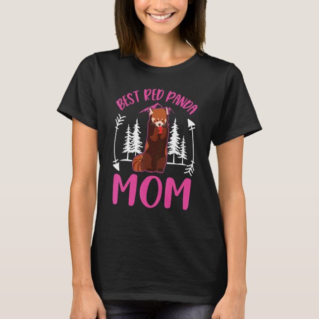 T-shirt Best Red Panda Mom Ever (Devant)