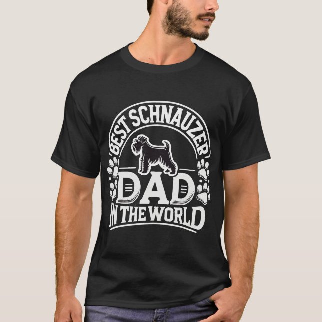T-shirt Best Schnauder - Design Amoureux des chiens audaci (Devant)