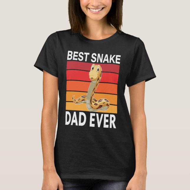 T-shirt Best Snake Dad Ever I Snake (Devant)