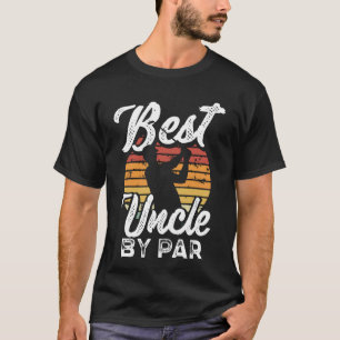T-shirt Best Uncle By Par Par Vintage Retro Golf Funny Unc