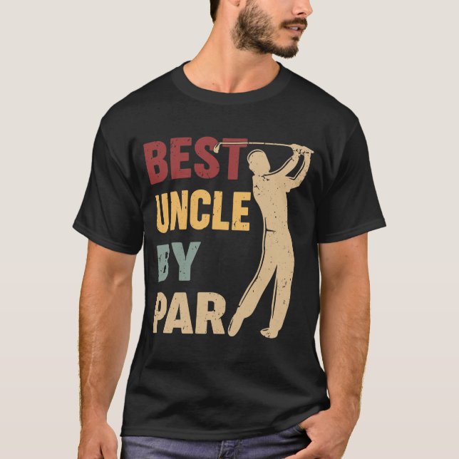 T-shirt Best Uncle By Par Parc Funny Golf (Devant)