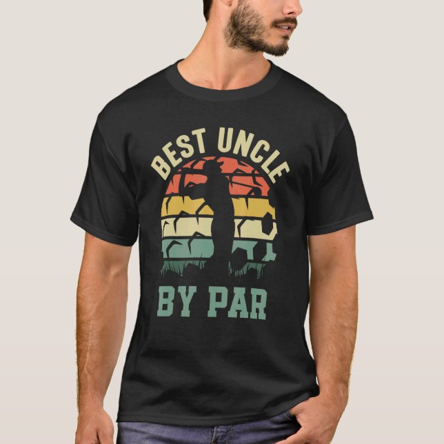 T-shirt Best Uncle by Par pour oncle qui aime le golf (Devant)