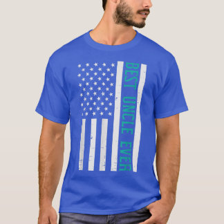 T-shirt Best Uncle Ever US Flag Vintage Fathers Day Patrio