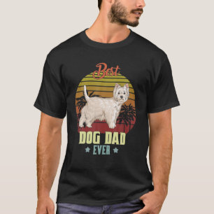 T-shirt Best West Highland White Terrier Papa Jamais Papa