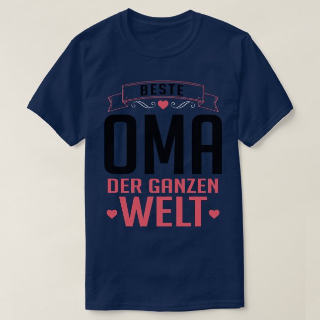 T-shirt Beste oma der welt (Design devant)