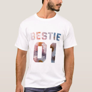 T-shirt Bestie à fleurs 01